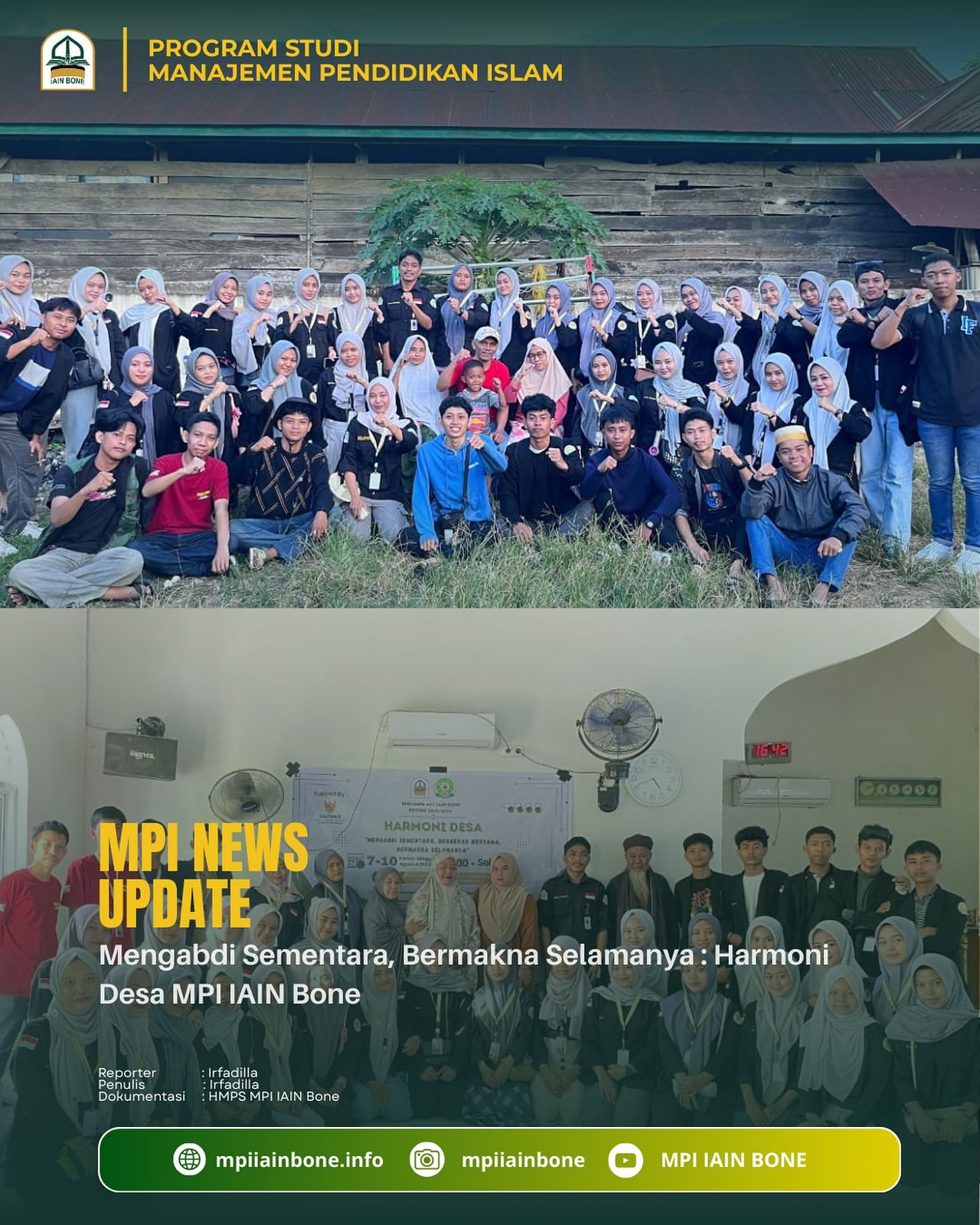 Mengabdi Sementara, Bermakna Selamanya: Harmoni Desa MPI IAIN Bone 